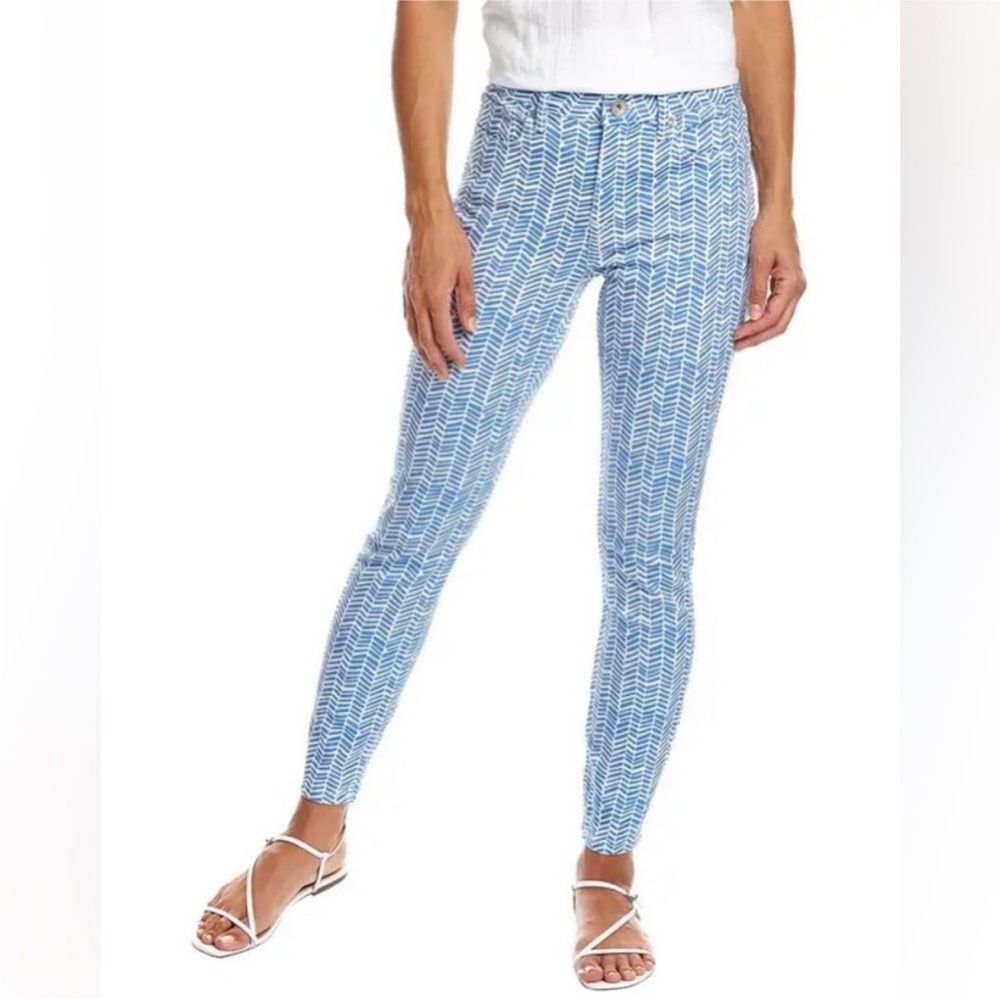Blue Patterned Women’s Skinny Jeans
